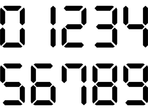 0から9までの番号